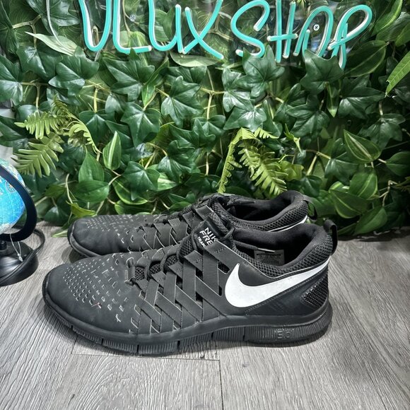 Nike Free Trainer 5.0 579811-010 Black White Mens Size 14 Running Shoes - Picture 4 of 10